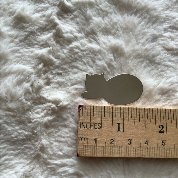 Sterling Silver Cat Brooch by Burkhardt - Picture 3 of 3